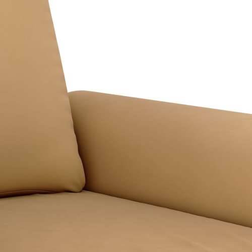 3-dijelni set sofa s jastucima smeđi baršunasti - Smeđa S osloncem za noge Cijena
