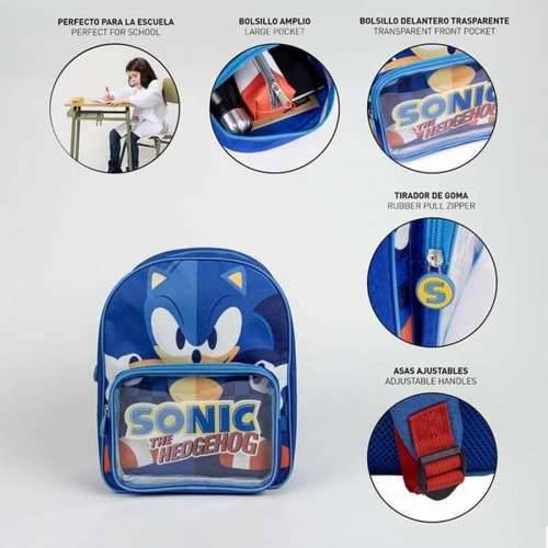 Školski Ruksak Sonic Plava 25,0 x 30,0 x 1,2 cm Cijena