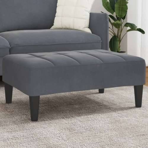 Tabure tamnosivi 77x55x31 cm baršunasti - Tamno siva 1 Cijena