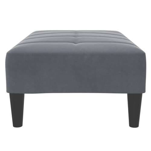 Tabure tamnosivi 77x55x31 cm baršunasti - Tamno siva 1 Cijena