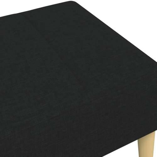Tabure crni 77x55x31 cm od tkanine - Crna 1 Cijena