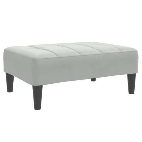 Tabure svjetlosivi 77x55x31 cm baršunasti - Svjetlosiva 1 Cijena