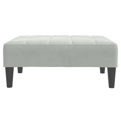Tabure svjetlosivi 77x55x31 cm baršunasti - Svjetlosiva 1 Cijena