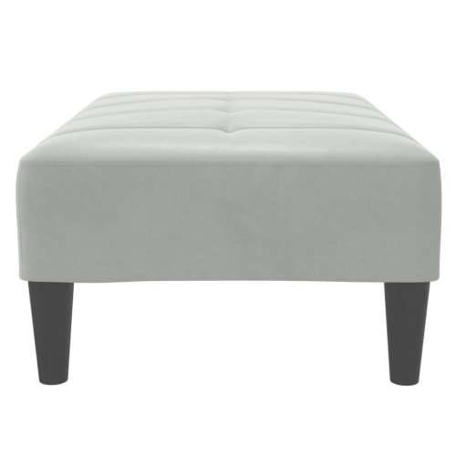 Tabure svjetlosivi 77x55x31 cm baršunasti - Svjetlosiva 1 Cijena