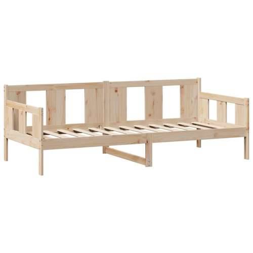Dnevni krevet s ladicama bez madraca 90 x 190 cm masivno drvo - Prirodna 90 x 190 cm Cijena
