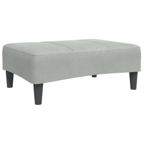 Tabure svjetlosivi 77x55x31 cm baršunasti - Svjetlosiva 1 Cijena