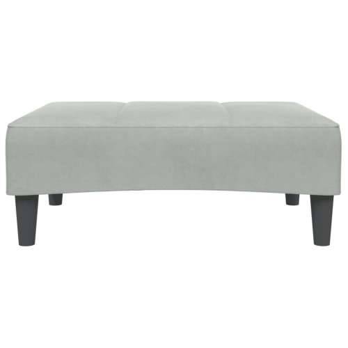 Tabure svjetlosivi 77x55x31 cm baršunasti - Svjetlosiva 1 Cijena