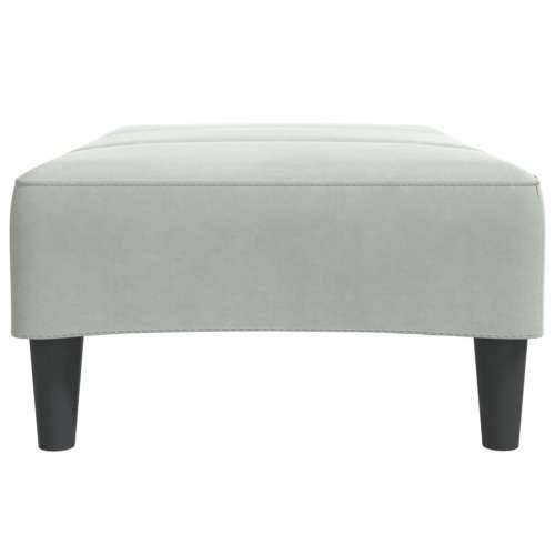 Tabure svjetlosivi 77x55x31 cm baršunasti - Svjetlosiva 1 Cijena