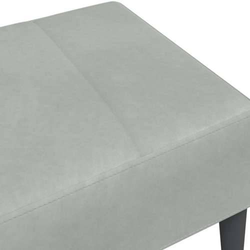 Tabure svjetlosivi 77x55x31 cm baršunasti - Svjetlosiva 1 Cijena