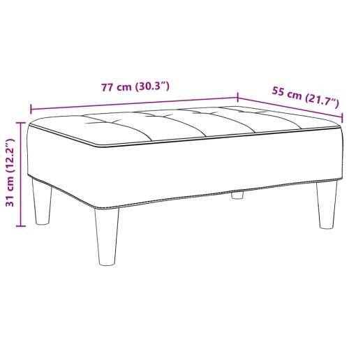 Tabure crni 77x55x31 cm od tkanine - Crna 1 Cijena