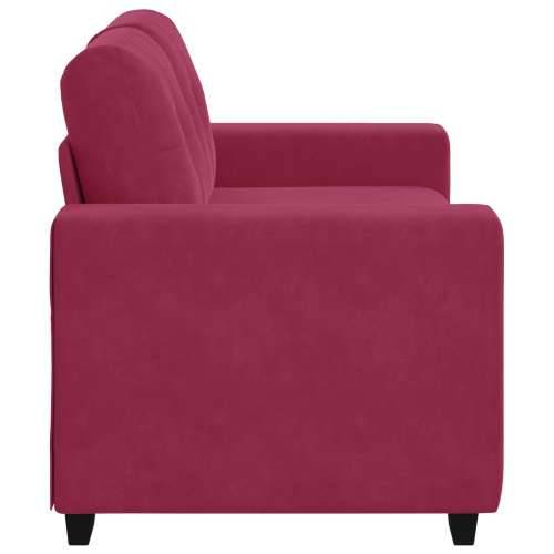 Ljubavni sofa u vinski crveni, 120 cm, baršun - boja crnog vina 120 cm Cijena