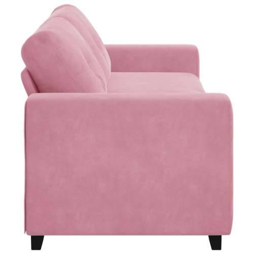 Sofa za tri osobe, ružičasta, 180 cm, baršun - Ružičasta 180 cm Cijena