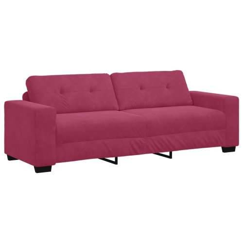 Kauč za tri osobe, vinirana crvena, 180 cm, baršun - boja crnog vina 180 cm Cijena