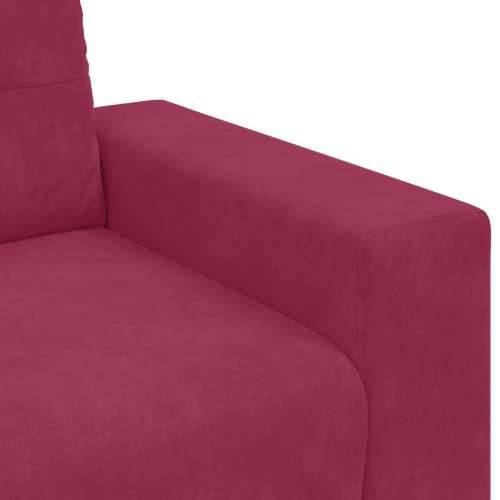Kauč za tri osobe, vinirana crvena, 180 cm, baršun - boja crnog vina 180 cm Cijena