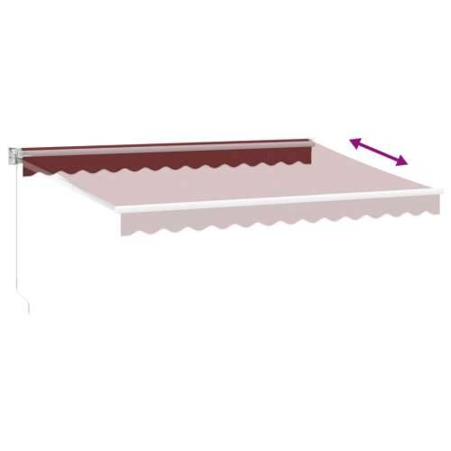 Tenda na ručno uvlačenje bordo 350 x 250 cm - boja burgundca i bijela 350 x 250 cm 1 Cijena