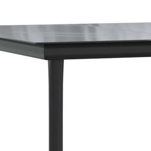 Vrtna garnitura - 5-dijelni vrtni blagovaonski set s jastucima od poliratana crni - Crna i krem 140 x 70 x 74 cm bez podignute n Cijena