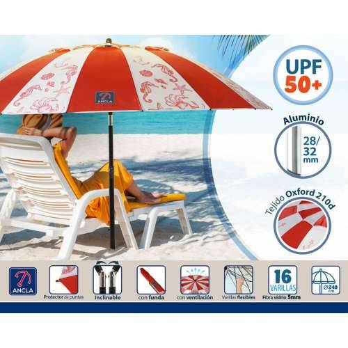 Suncobran Crvena Ø 240 cm SPF50+ More Cijena