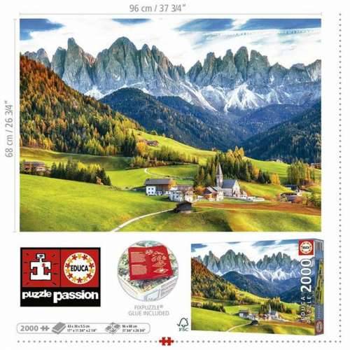 Puzzle Educa Autumn in the Dolomites 2000 Dijelovi Cijena