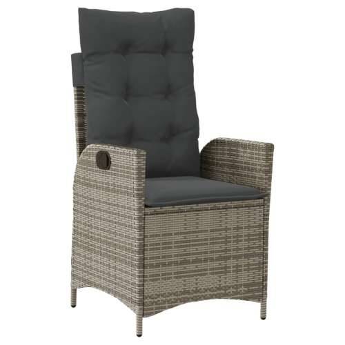 Vrtna garnitura - 7-dijelni vrtni blagovaonski set sivi od poliratana - 200 x 100 x 74 cm Bez naslona za noge 6 Cijena