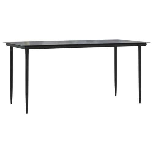 Vrtna garnitura - 7-dijelni vrtni blagovaonski set sivi od poliratana - 200 x 100 x 74 cm Bez naslona za noge 6 Cijena