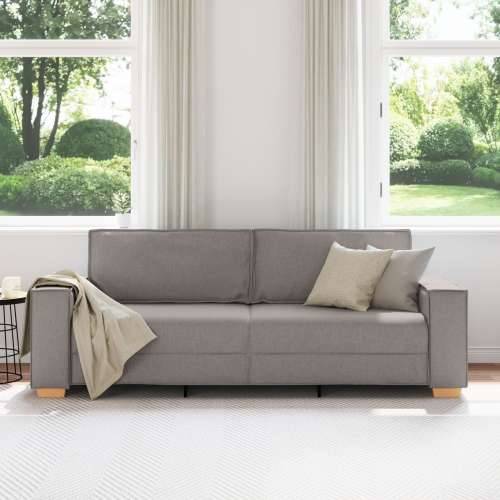 Sofa za 3 osobe taupe 180 cm tkanina - Sivo-smeđa 180 cm Cijena
