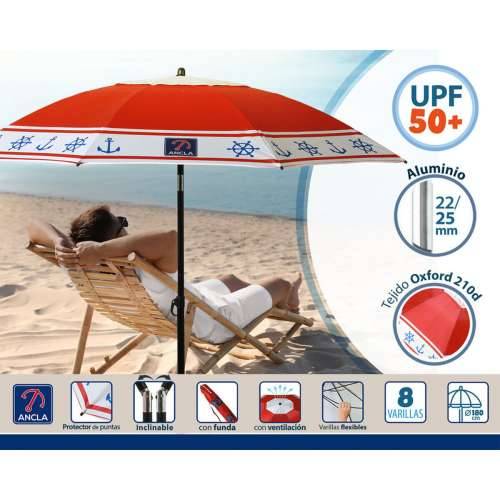 Suncobran Crvena Ø 180 cm SPF50+ Sidro Cijena