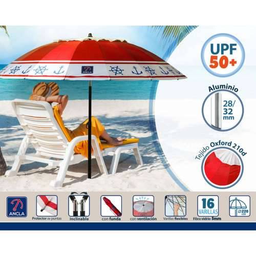 Suncobran Crvena Ø 220 cm SPF50+ Sidro Cijena
