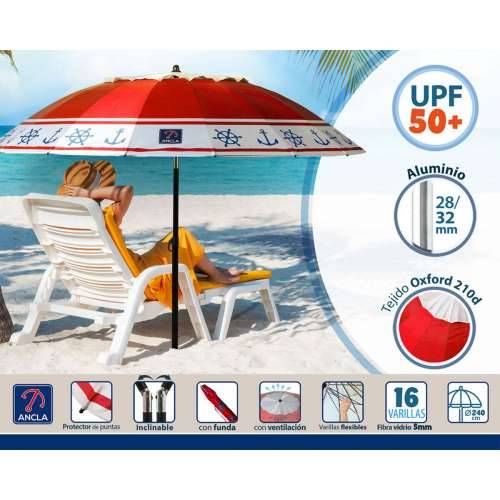 Suncobran Crvena Ø 240 cm SPF50+ Sidro Cijena