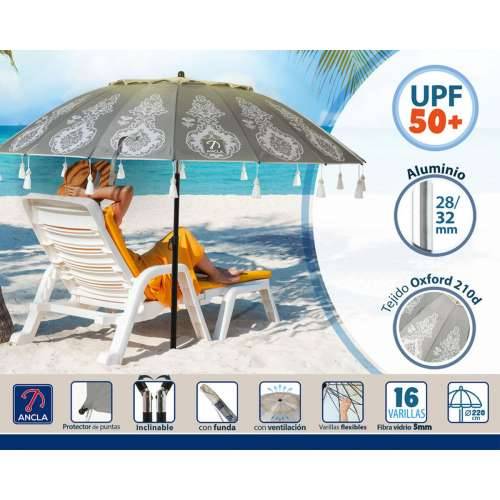 Suncobran Siva Ø 220 cm SPF50+ Boho Cijena