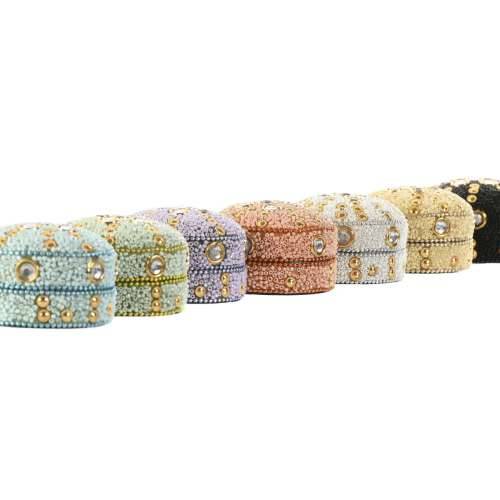 Kutija za nakit Home ESPRIT Rumena Plava Oranžna Roza Aluminij 7,5 x 7,5 x 5 cm (8 kom.) Cijena