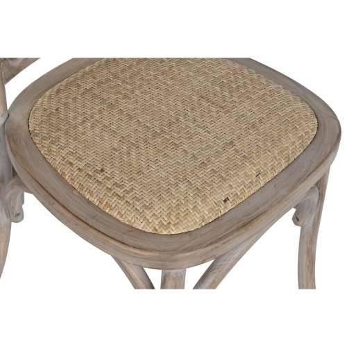 Blagavaonska stolica Home ESPRIT Svijetlo smeđi Ratan Jela 45 x 48 x 92 cm Cijena