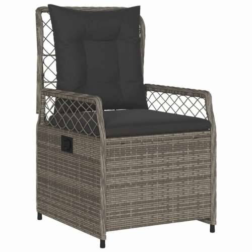 Vrtna garnitura - 7-dijelni vrtni blagovaonski set sivi od poliratana - Siva 200 x 100 x 74 cm 6 Cijena