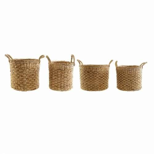 Set košara DKD Home Decor Smeđa Prirodno Juta juta (4 Dijelovi) Cijena