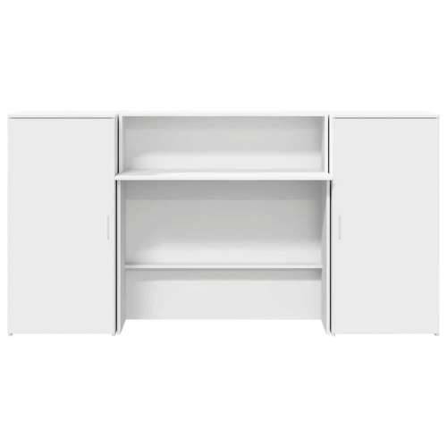 Recepcijski stol bijeli 200x50x103,5 cm od konstruiranog drva - Bijela 200 x 50 x 103.5 cm Cijena
