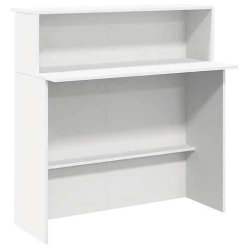 Recepcijski stol bijeli 200x50x103,5 cm od konstruiranog drva - Bijela 200 x 50 x 103.5 cm Cijena