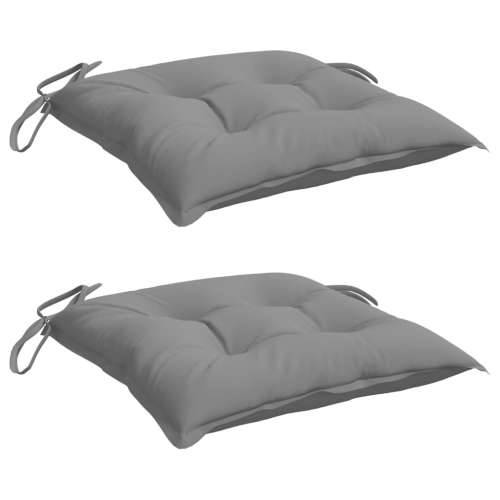 Jastuci za stolice 2 kom sivi 40 x 40 x 7 cm od tkanine Oxford - Siva 40 x 40 x 7 cm 2 Cijena