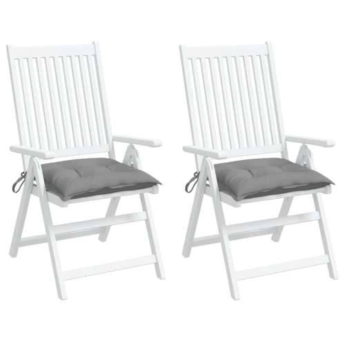 Jastuci za stolice 2 kom sivi 40 x 40 x 7 cm od tkanine Oxford - Siva 40 x 40 x 7 cm 2 Cijena
