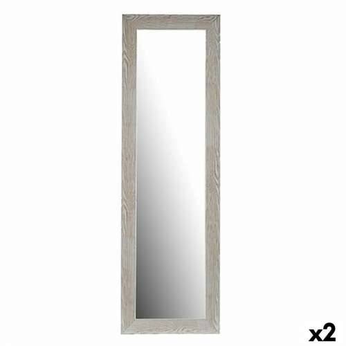 Zidno ogledalo Bijela Drvo Staklo 45,5 x 135,5 x 2 cm (2 kom.) Cijena