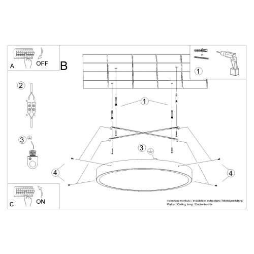 Stropna lampa ONYX 50 crna LED 3000K Cijena