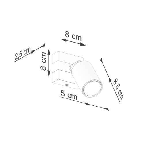 Zidna lampa FAGER 1 crna Cijena