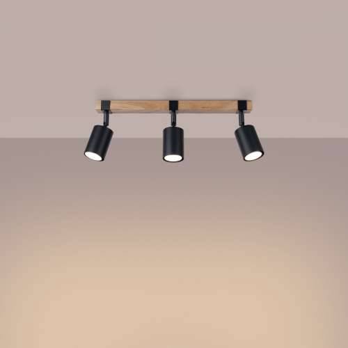 Stropna lampa FAGER 3 crna Cijena