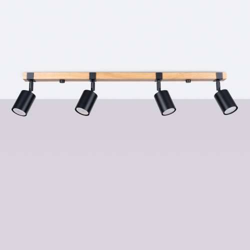 Stropna lampa FAGER 4L crna Cijena