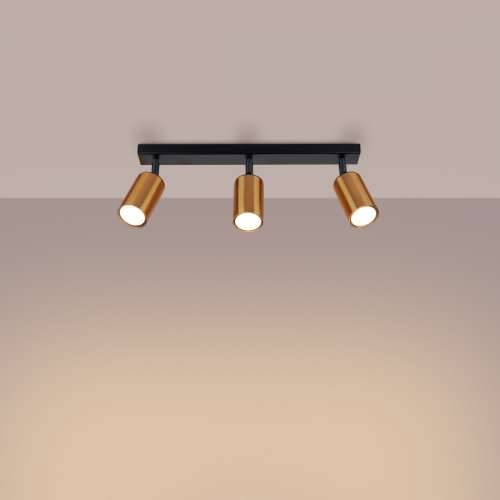 Stropna lampa WINX 3 crna/bakar Cijena