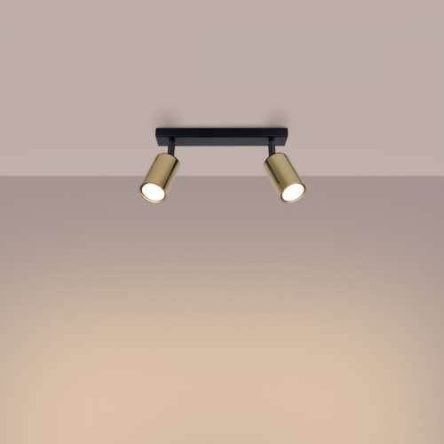 Stropna lampa WINX 2 crna/zlatna Cijena