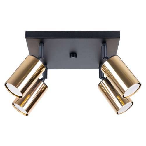 Stropna lampa WINX 4 crna/zlatna Cijena