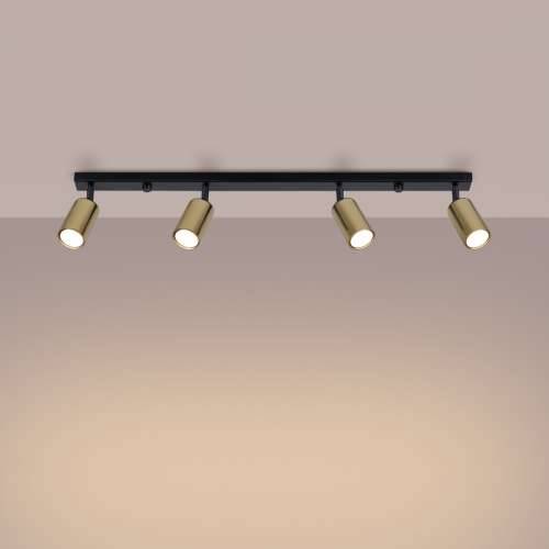 Stropna lampa WINX 4L crna/zlatna Cijena