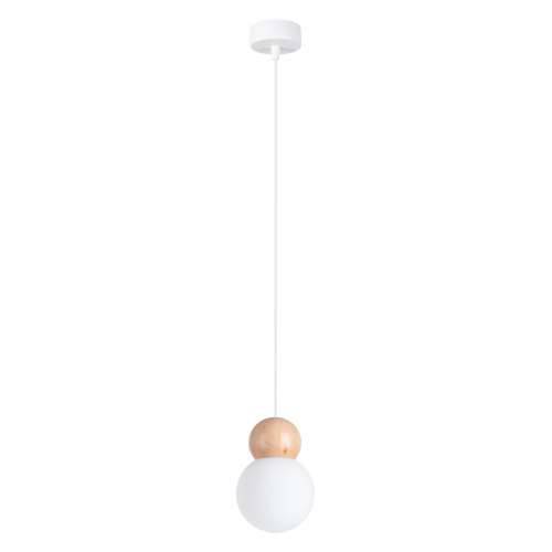 Lampada a sospensione PEKKA 1 bianco/legno naturale Cijena