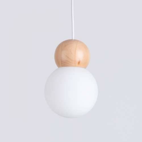 Lampada a sospensione PEKKA 1 bianco/legno naturale Cijena