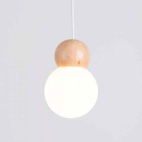 Lampada a suspensione PEKKA 3P bianco/legno naturale Cijena