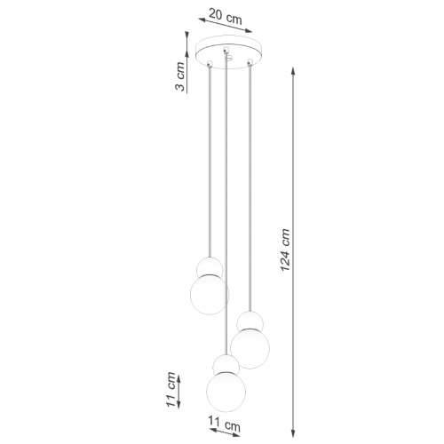 Lampada a suspensione PEKKA 3P bianco/legno naturale Cijena